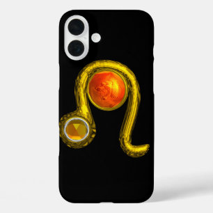 LEO, Yellow Topaz en Gold iPhone 16 Plus Hoesje