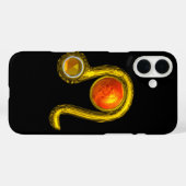 LEO, Yellow Topaz en Gold Case-Mate iPhone Case (Achterkant (horizontaal))