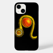 LEO, Yellow Topaz en Gold Case-Mate iPhone Case (Achterkant)