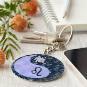 Leo Yin Yang Sleutelhanger (Zijkant)