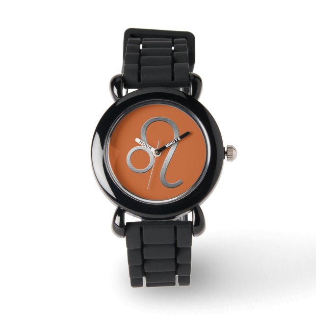 leo - zilver horloge (Voorkant)
