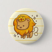 Leo Zodiac Animal Button (Voorkant)