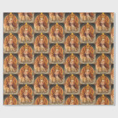 Leo Zodiac Art Juli Augustus Verjaardag Cadeaupapier (Vlak)