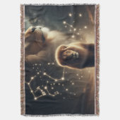 Leo Zodiac Art - Majestueuze leeuw en sterrenbeeld Deken (Voorkant Verticaal)