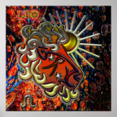 Leo Zodiac Art Poster (Voorkant)