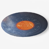 Leo Zodiac Astrological Sign - Fiery Golden Sun Papieren Bordje (Gekanteld)