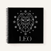 Leo Zodiac Astrologie Notitieboek (Voorkant)