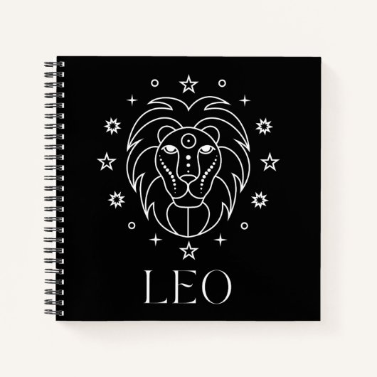 Leo Zodiac Astrologie Notitieboek (Voorkant)