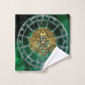 Leo Zodiac Astrology-ontwerp Bad Handdoek (Wasdoekje)