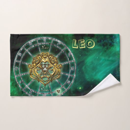 Leo Zodiac Astrology-ontwerp Bad Handdoek (Handdoek)