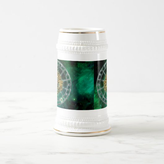 Leo Zodiac Astrology-ontwerp Bierpul (Center)