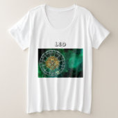 Leo Zodiac Astrology-ontwerp Grote Maat T-shirt (Design voorkant)