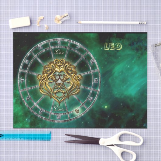 Leo Zodiac Astrology-ontwerp Tissuepapier (Craft)