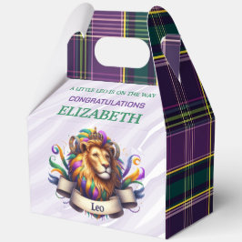 Leo Zodiac Baby Shower 5"w x 3"l x 6.5"h Bedankdoosjes