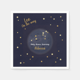 Leo zodiac-baby shower servet