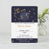 Leo zodiac Baby shower Uitnodiging (Staand voorkant)