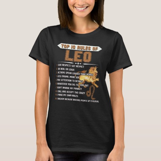 Leo Zodiac Birthday Gift Top 10 van Leo Gift (Voorkant)