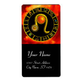 LEO ZODIAC BIRTHDAY JEWEL GEEL TOPAZ Gold Etiket (Voorkant)