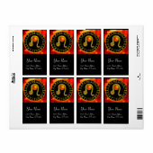 LEO ZODIAC BIRTHDAY JEWEL GEEL TOPAZ Gold Etiket (Full Sheet)