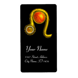 LEO ZODIAC BIRTHDAY JEWEL GEEL TOPAZ Gold Etiket