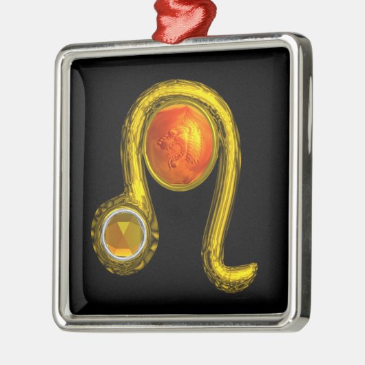 LEO ZODIAC BIRTHDAY JEWEL GEEL TOPAZ Gold Metalen Ornament (Links)