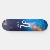 Leo Zodiac Blue Skateboard (Horizontaal)