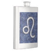 Leo Zodiac-bordje op Navy Blue Digital Camo Flacon (Rechts)
