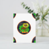 leo zodiac briefkaart (Staand voorkant)