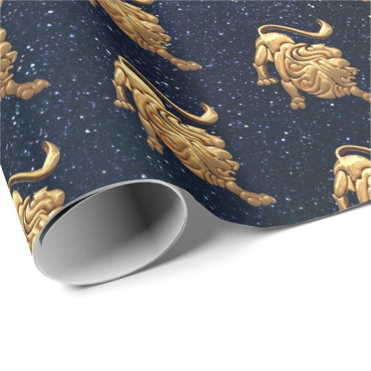 Leo Zodiac Cadeaupapier (Rol Hoek)