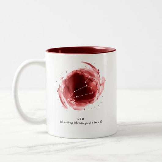 Leo Zodiac Coffee Mok (Links)