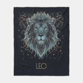 Leo Zodiac Constellation Fleece Deken (Voorkant)