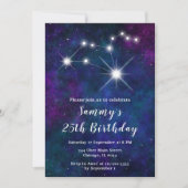 Leo Zodiac Constellation Verjaardagsfeest Kaart (Voorkant)