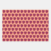 Leo Zodiac Coquette Hart Verjaardagstaart Inpakpapier Vel (Voorkant 3)