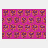 Leo Zodiac Coquette Hart Verjaardagstaart Inpakpapier Vel (Voorkant 2)