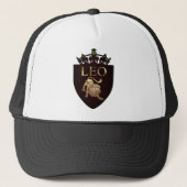 Leo Zodiac Custom Trucker Hat Trucker Pet (Voorkant)