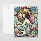 Leo Zodiac Fairy Astrologie Teken Feeën Briefkaart (Voorkant / Achterkant)