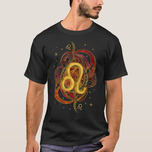 Leo Zodiac Fire element T-shirt (Voorkant)
