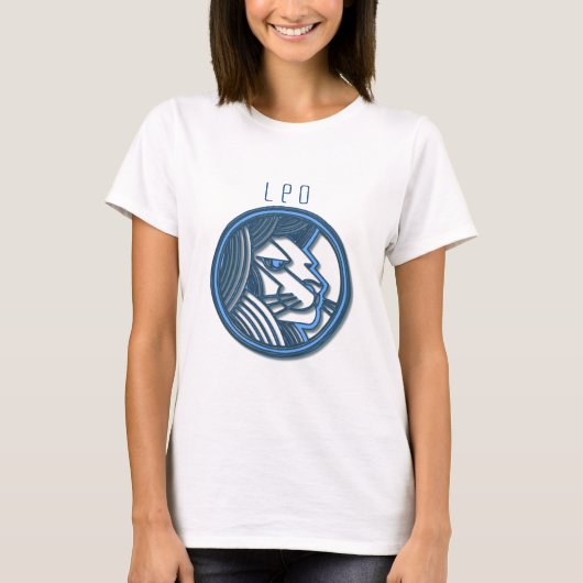 Leo Zodiac Foned T-Shirt (Voorkant)
