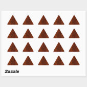 Leo Zodiac-geblog in Brown Mahogany-houtstijl Sticker (Vel)