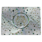 Leo Zodiac Gold Abalone op constellatie Groot Cadeauzakje (Voorkant)