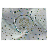 Leo Zodiac Gold Abalone op constellatie Groot Cadeauzakje (Achterkant)