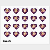 Leo zodiac hart sticker (Vel)