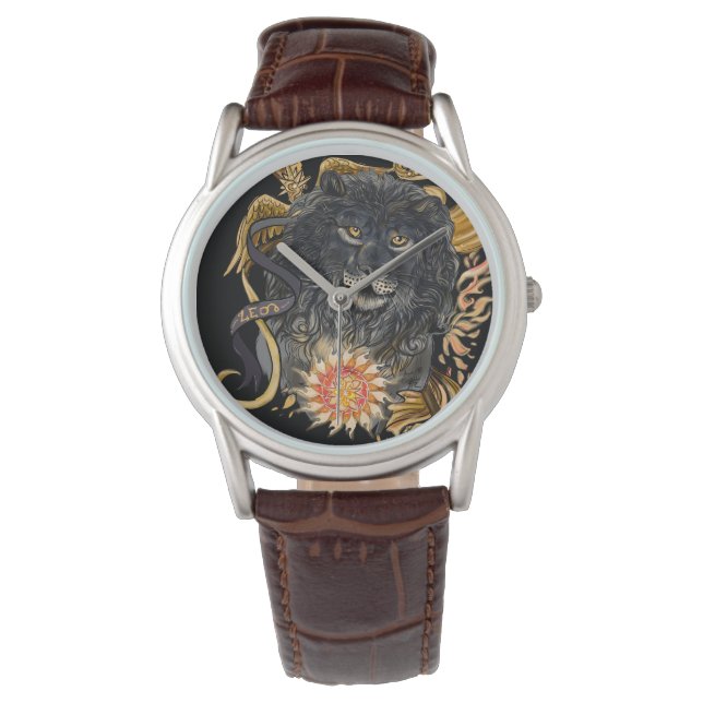 Leo Zodiac Horloge (Voorkant)