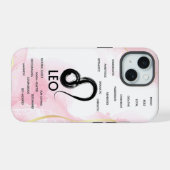 Leo Zodiac Horoscoop Eigenschappen Meisjes iPhone 15 Case (Achterkant horizontaal)