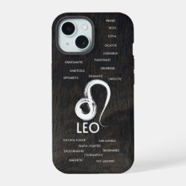 Leo Zodiac Horoscoop Kenmerken Jongens iPhone 15 Case
