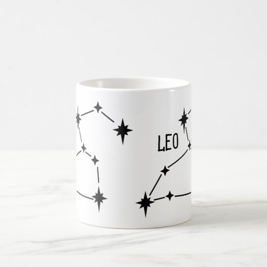 Leo zodiac horoscoop mok cadeau (Center)