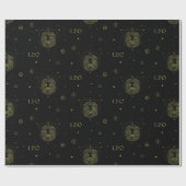 Leo zodiac horoscope-stertekengradiënt cadeaupapier (Vlak)