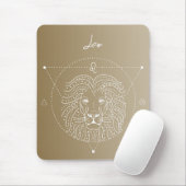 Leo zodiac horoscope-stertekengradiënt muismat (Met muis)