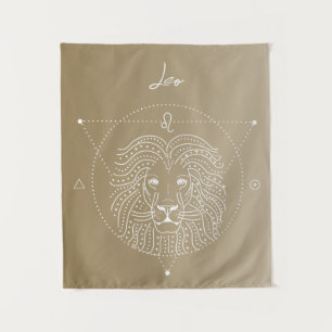 Leo zodiac horoscope-stertekengradiënt wandkleed
