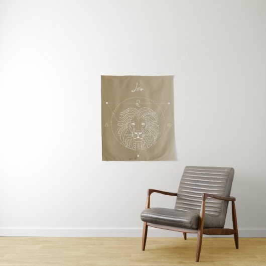 Leo zodiac horoscope-stertekengradiënt wandkleed (In situ)